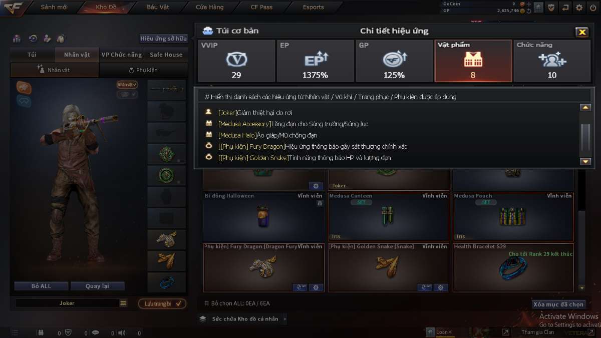 shop acc cf uy tin gia re